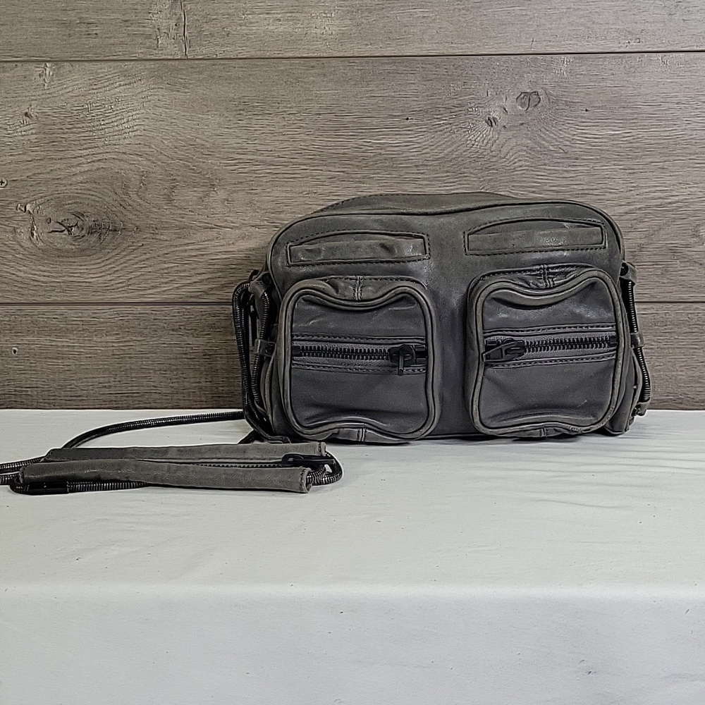 Alexander Wang Gray Leather Crossbody Shoulder Bag - Picture 2 of 15